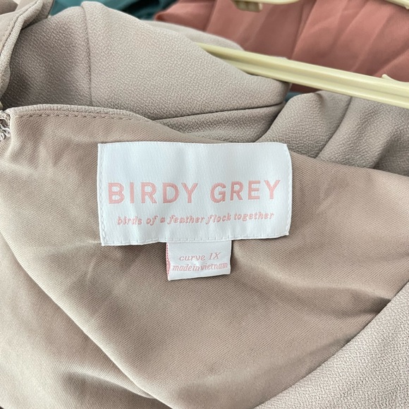 Birdy Grey Hannah Crepe Bridesmaids Dress. Color Taupe. Size 1X. NWOT! - Picture 6 of 7